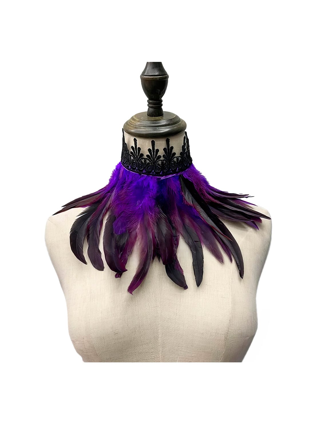 RAVEOWN | Collerette Plumes | RavenGlow Violet