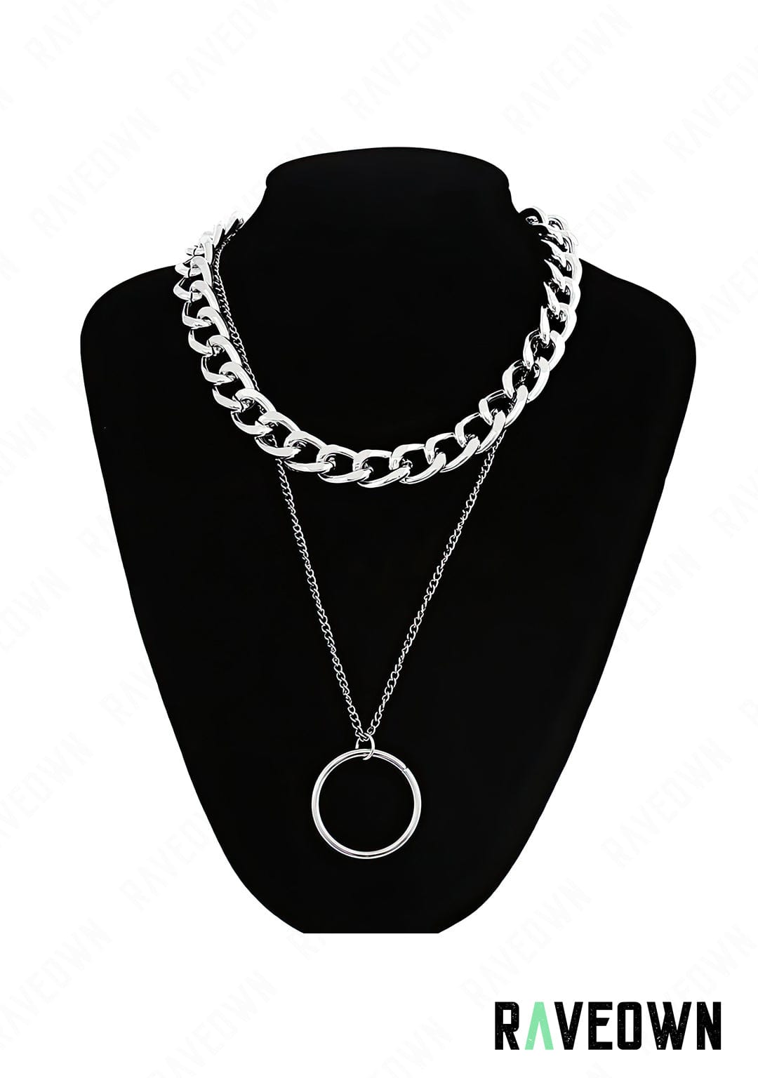 RAVEOWN | Collier Chaîne & Anneau | Nektra Argenté