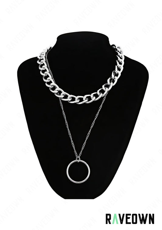 RAVEOWN | Collier Chaîne & Anneau | Nektra Argenté