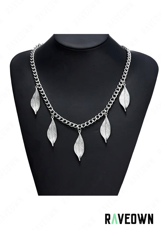 RAVEOWN | Collier Chaîne avec Feuilles | Nektra Argenté
