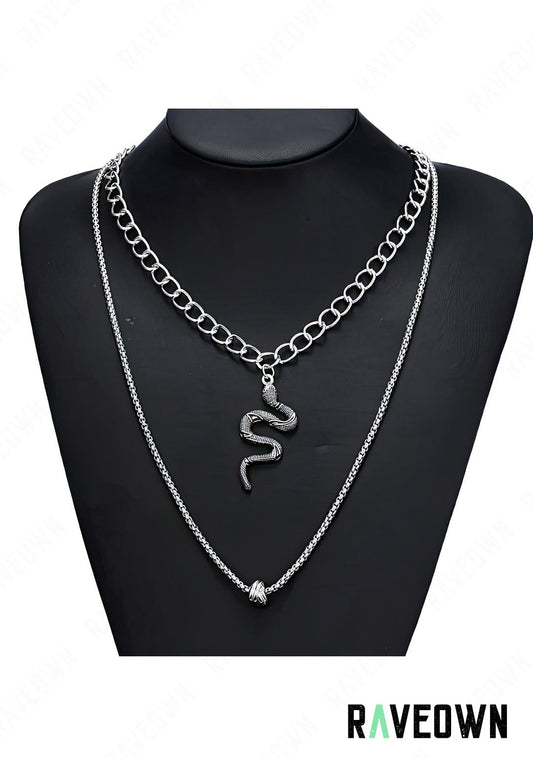 RAVEOWN | Collier Femme Serpent | Nektra Argenté