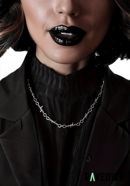 RAVEOWN | Collier Fin Barbelé | RÆVEN Acier