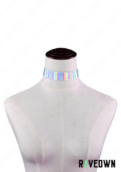 RAVEOWN | Collier | MOON SILVER Holo Blanc