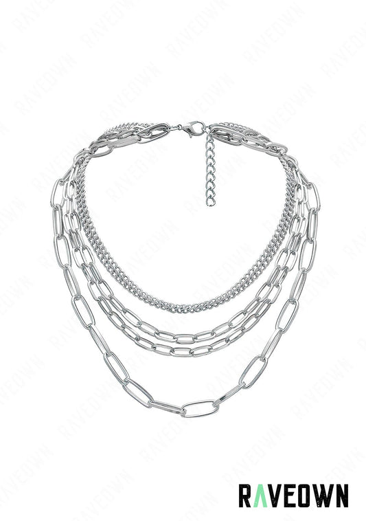 RAVEOWN | Collier Multi Chaînes Métal | RÆVEN Argenté