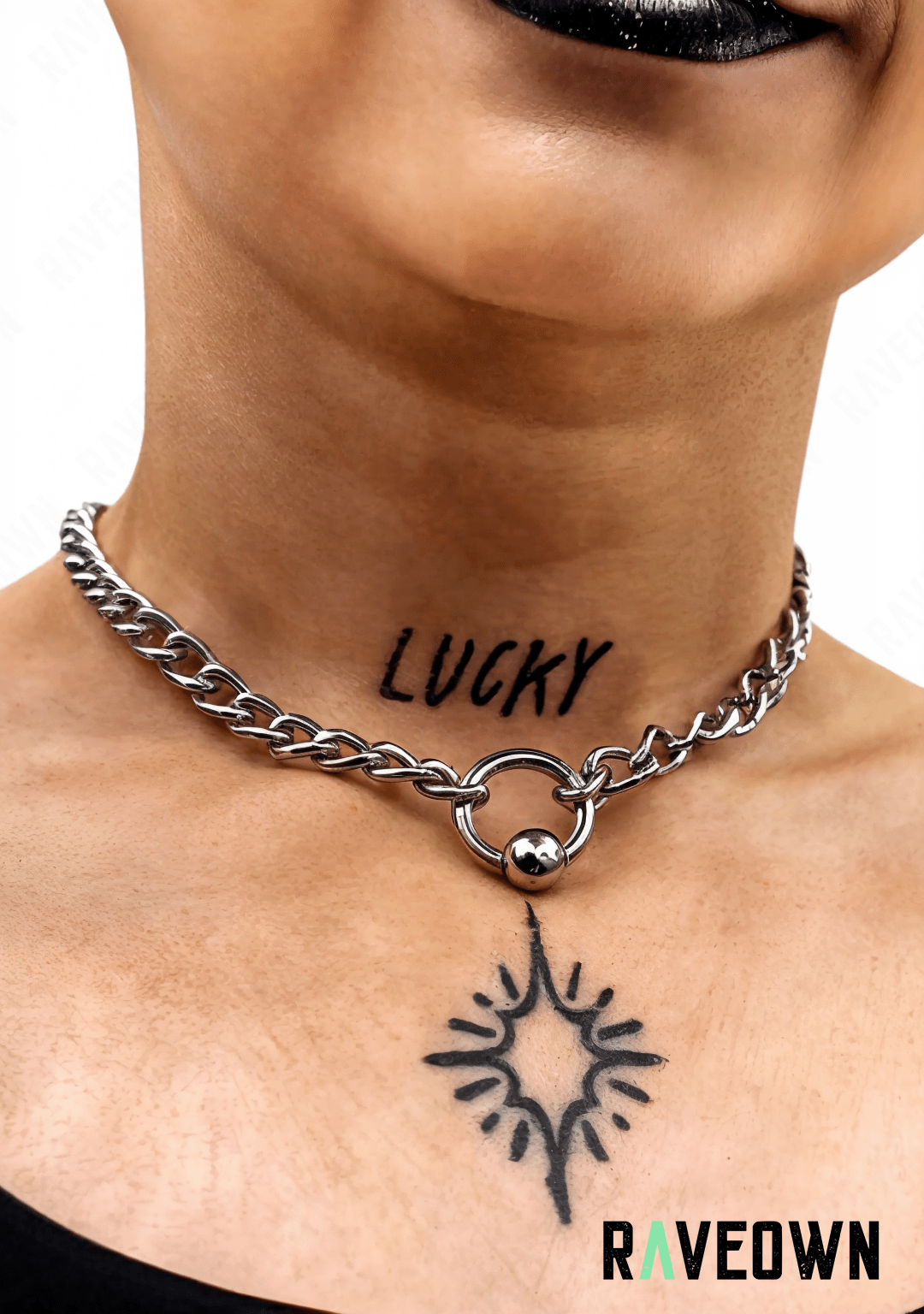 RAVEOWN | Collier Piercing Style | RÆVEN Argenté
