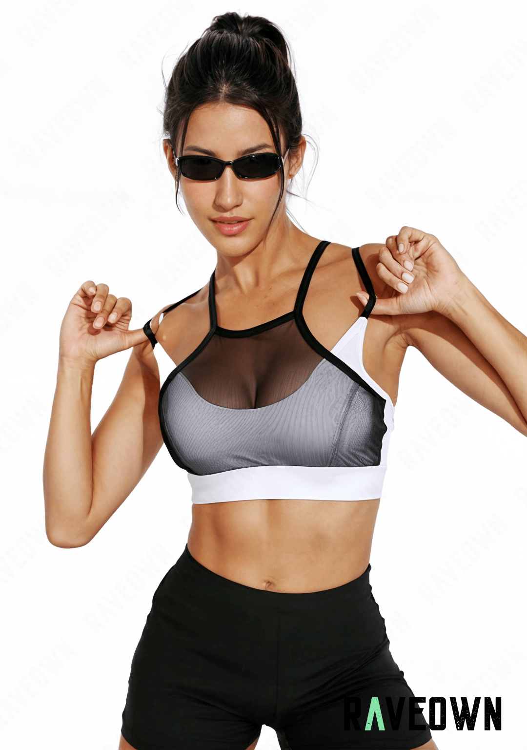 RAVEOWN | Croptop Rave Noir et Blanc | GoRave
