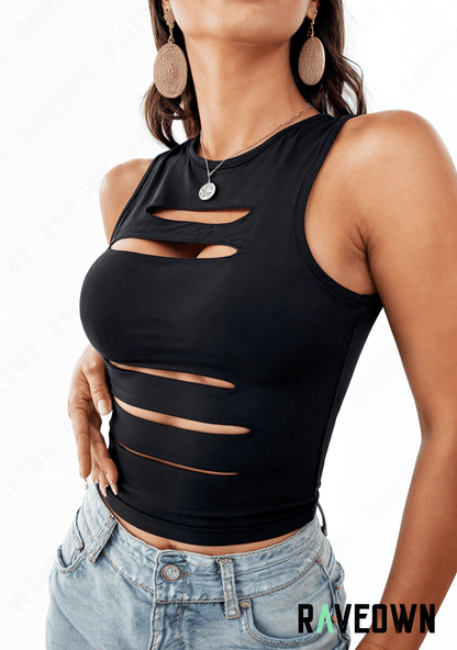 Débardeur Noir Femme | EchoRave