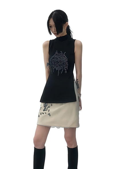 RAVEOWN | Débardeur Noir motif Rave | G.Rave