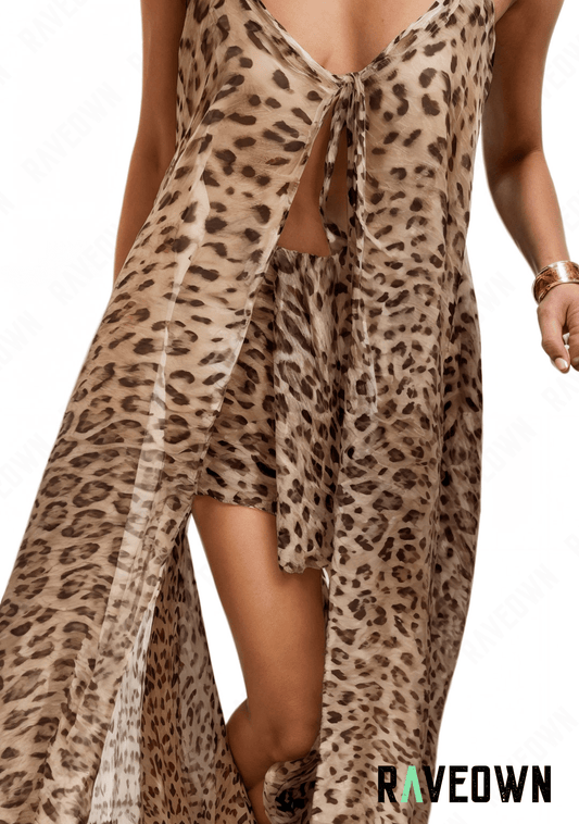RAVEOWN | Ensemble Kimono Robe Léopard | SAUVAGE
