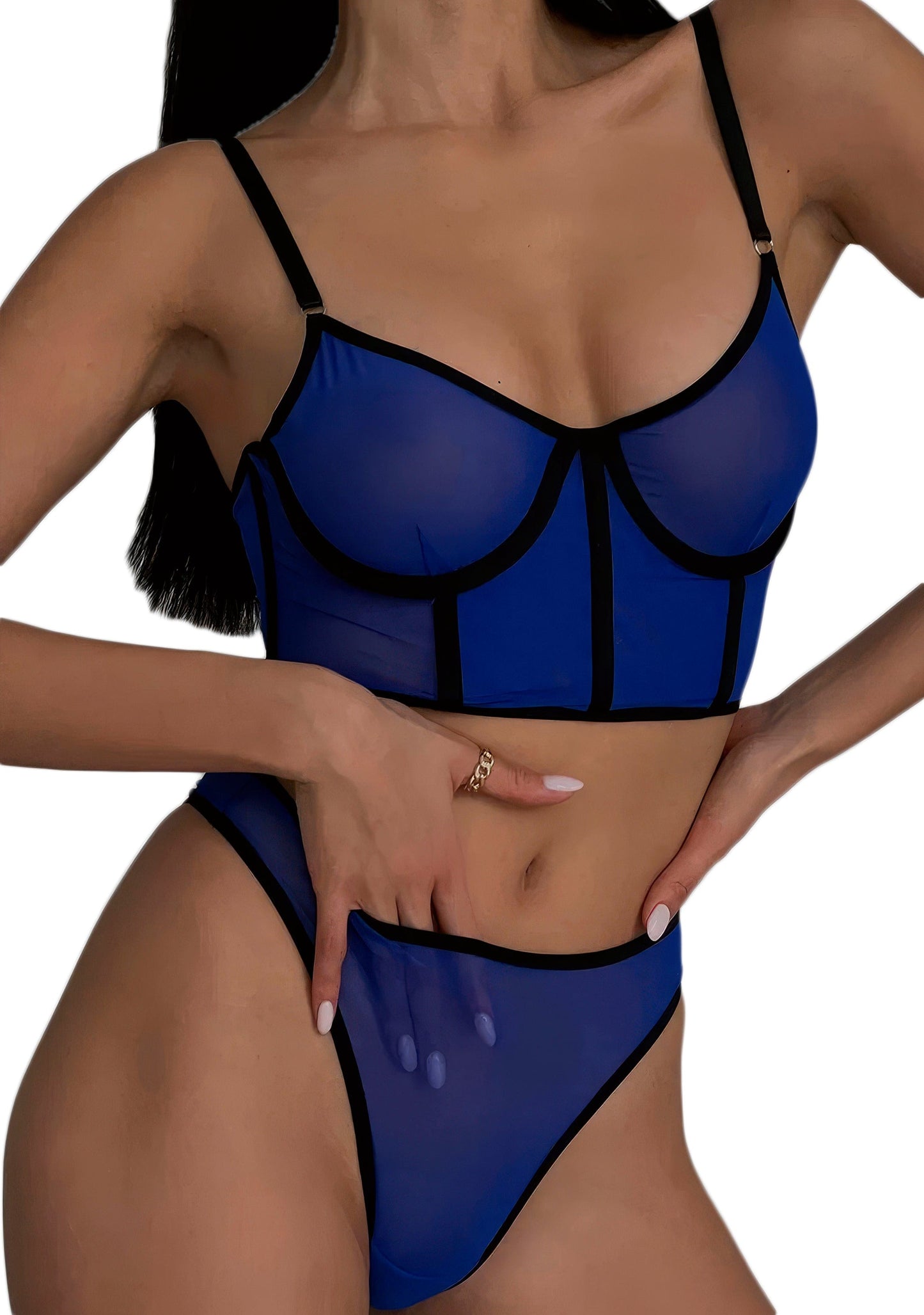 RAVEOWN | Ensemble Lingerie | Festive Féminine royal Bleu / S