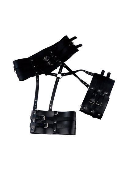 RAVEOWN | Harnais Cuir Femme Noir