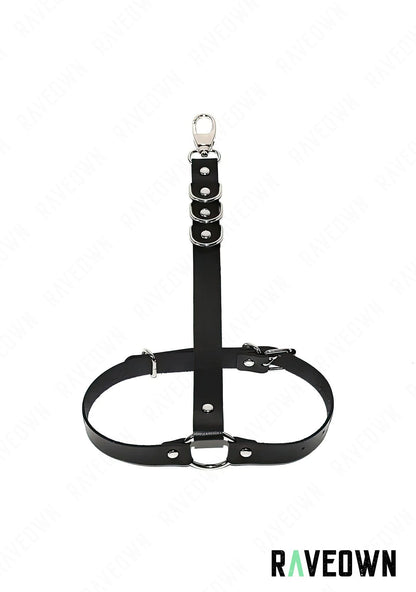 RAVEOWN | Harnais Jambe Femme | Sm-Rave Noir