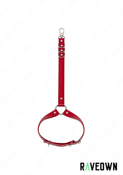 RAVEOWN | Harnais Jambe Femme | Sm-Rave Rouge