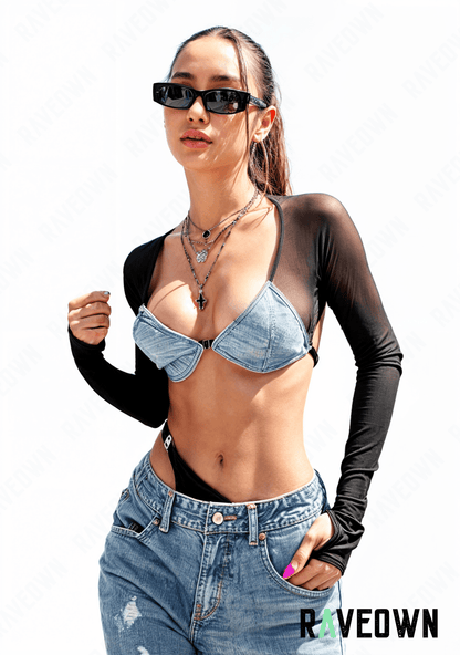 Haut Boléro Jeans | EchoRave