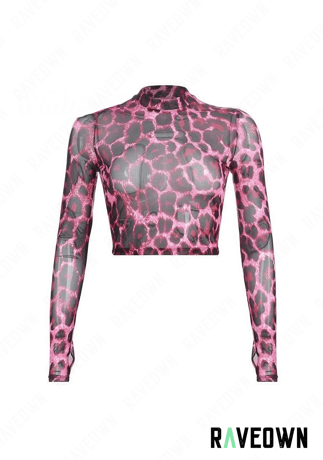 RAVEOWN | Haut Manches longues Rose Léopard | Sauvage