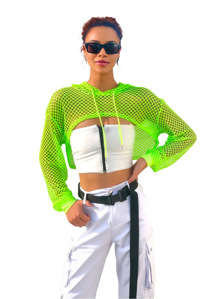 Hauts en Maille à Capuche Fluo Festival