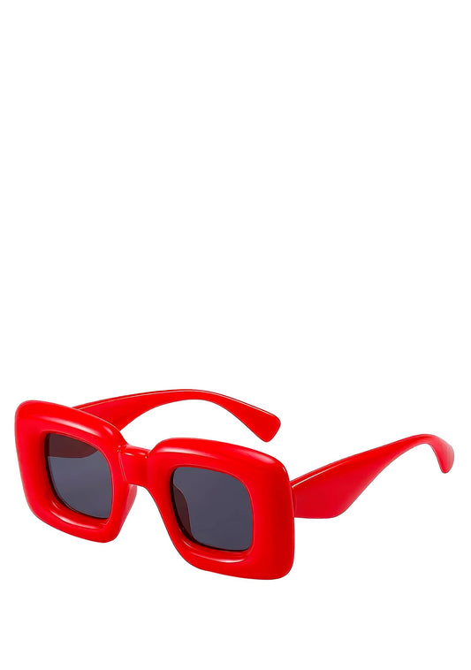 RAVEOWN | Lunette Bubble Carré Rouge