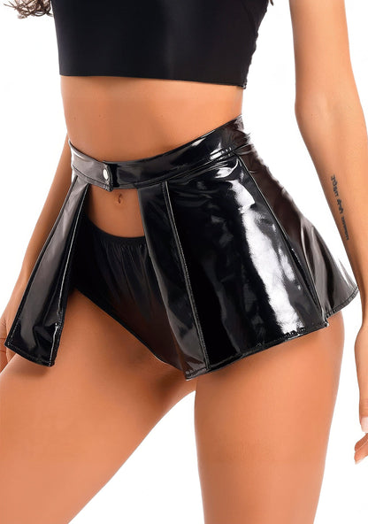 RAVEOWN | Mini-Jupe Brillante en Latex | GoRave