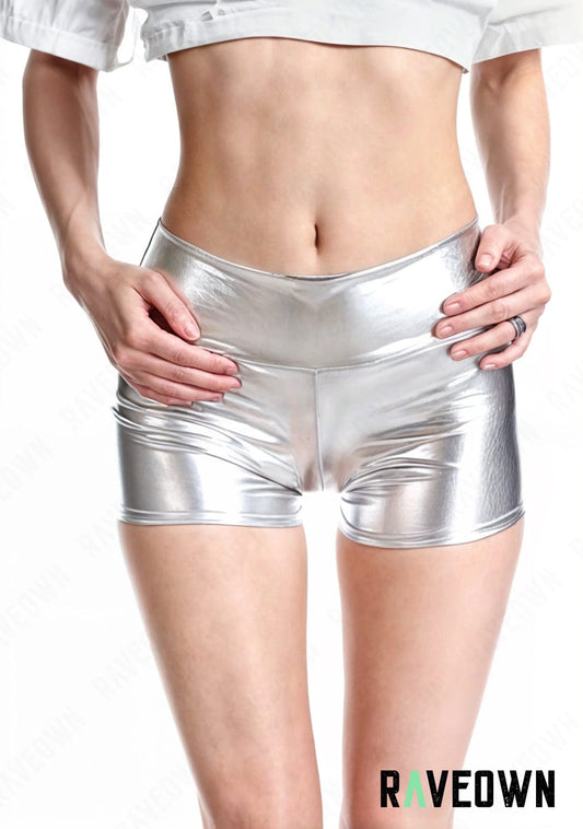 RAVEOWN | Mini Short Argent | MOON SILVER