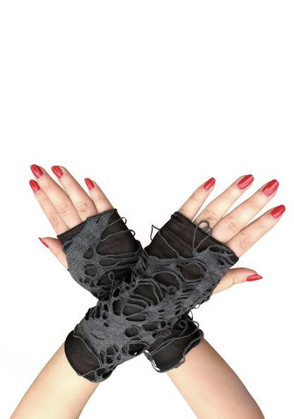 RAVEOWN | Mitaine Tissus Déchiré | Festiv Noir