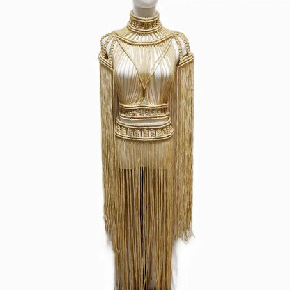 RAVEOWN | Par Dessus à Frange B002 | BOHOSPIRIT khaki