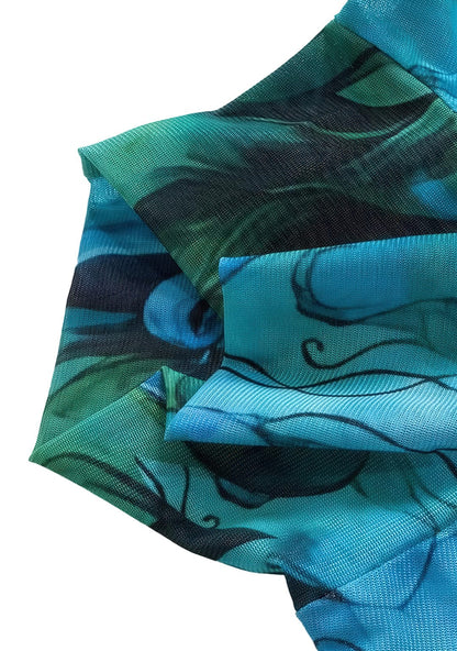 RAVEOWN | Robe Manche Longue et col haut | Abstract