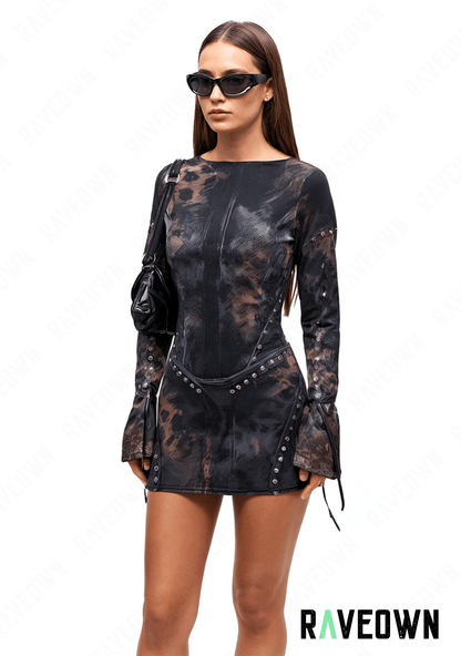 RAVEOWN | Robe Techno Rave Léopard | Sauvage