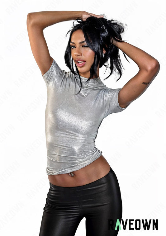 T-shirt Argenté | MOON SILVER