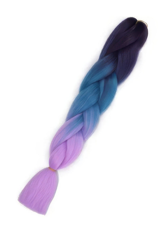 RAVEOWN | Tresse Extension | Nuance Rose, Bleu et Violet B56 Rose, Bleu et Violet / 60cm