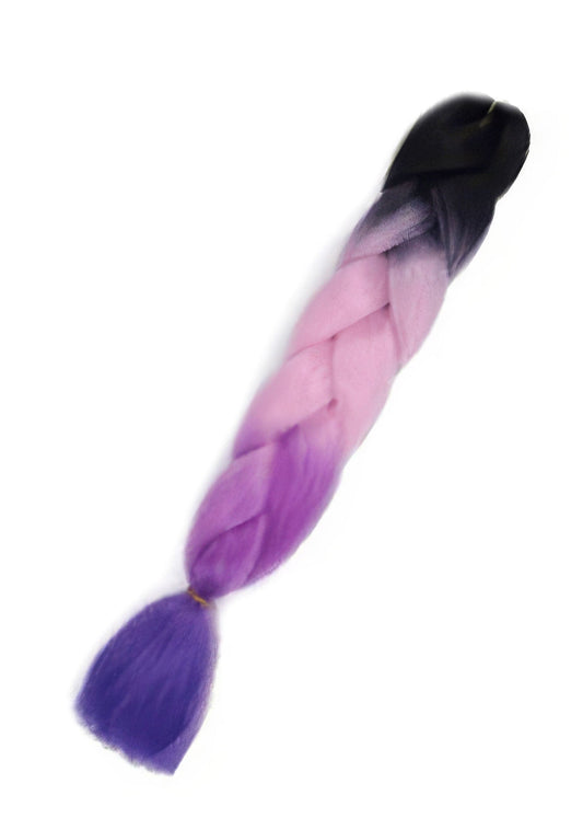 RAVEOWN | Tresse Extension | Nuance Rose, Violet et Noir B58 Rose, Violet et Noir / 60cm