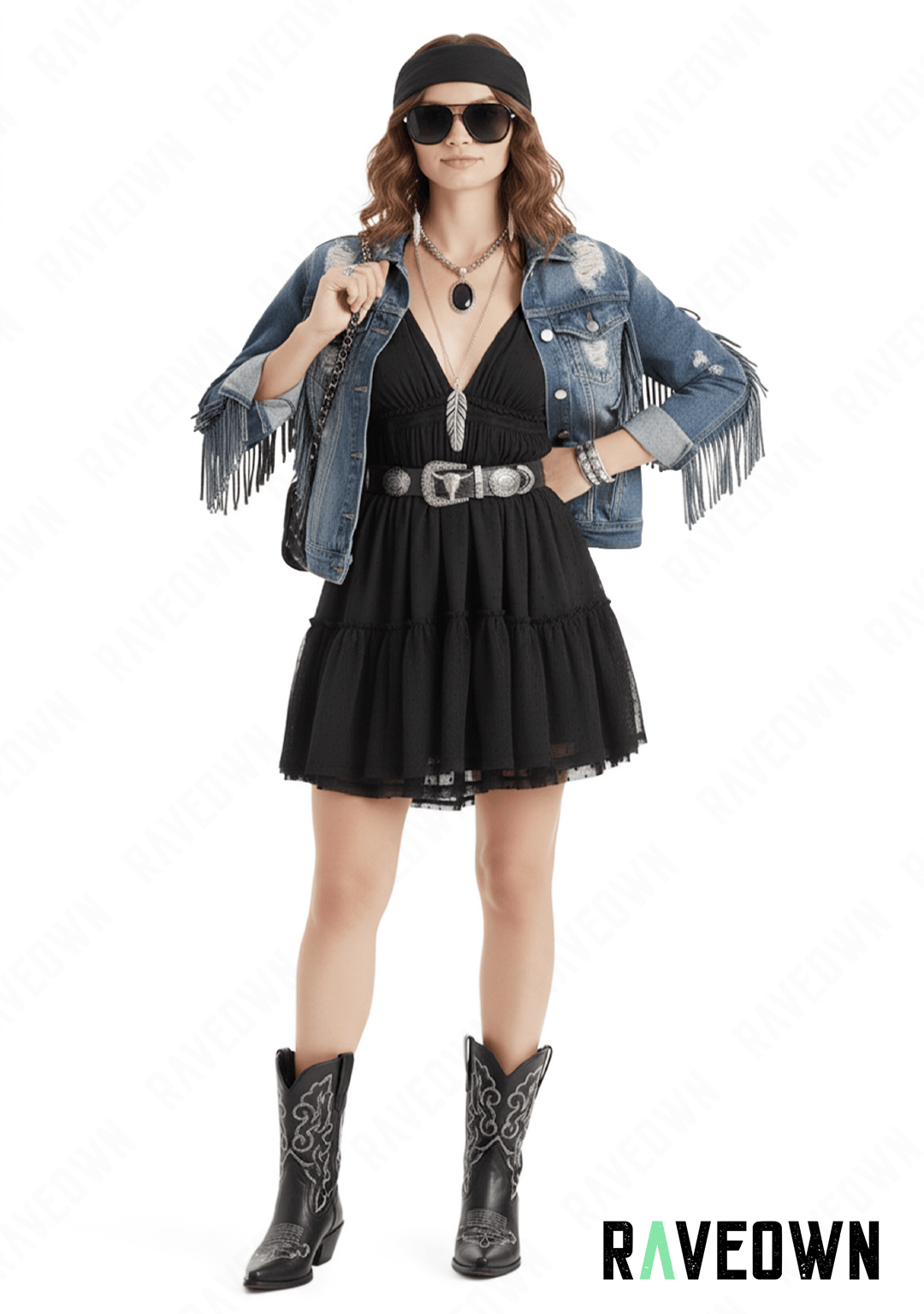 Robe à Volant Courte | BOHO Wild West