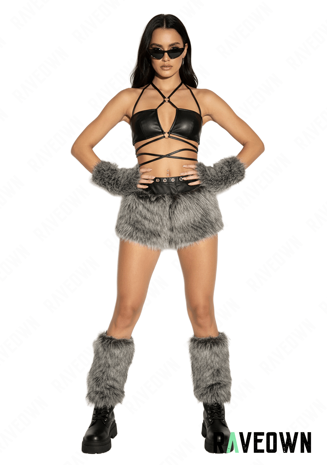 Short Noir Fourrure | Rave.In.Fur