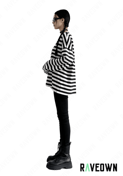 T-shirt Rayé Oversize | HellRave