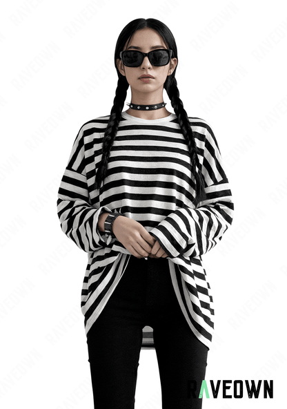 T-shirt Rayé Oversize | HellRave