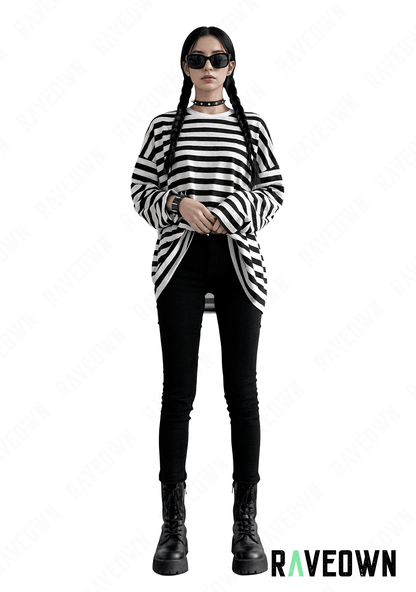 T-shirt Rayé Oversize | HellRave
