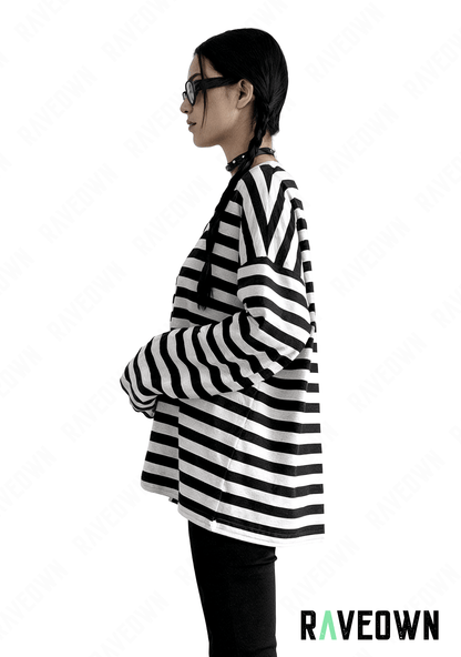 T-shirt Rayé Oversize | HellRave