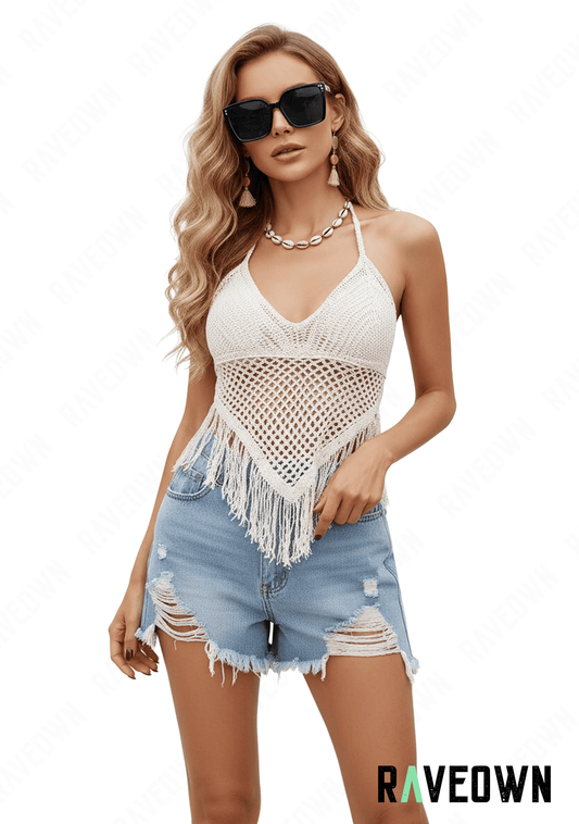 Top Crochet avec Franges | Hippie BOHO