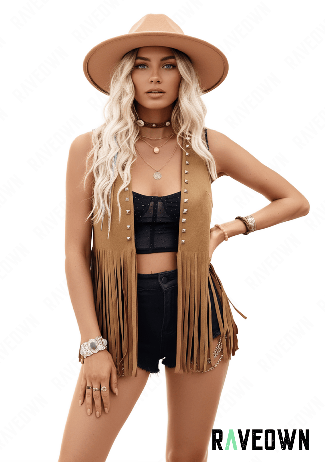 Veste Sans Manches à Franges | BOHO Spirit